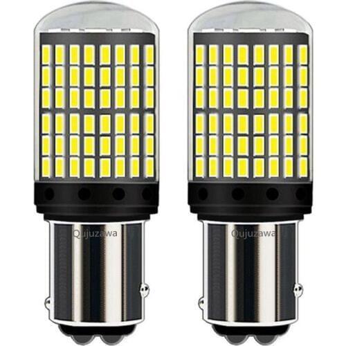 2pcs 2018 NEW 1157 BAY15D P21/5W Super Bright 2000Lm 144 LED Car Tail Bulb Brake Lamps Auto Daytime Running Lights Turn Signals