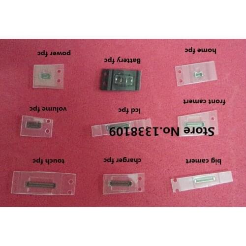 5sets/lot 45pcs Full sets FPC connectors for iPhone 6 4.7" LCD touch power camera dock volume battery connector on motherboard