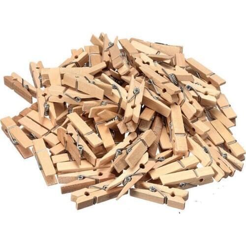 50 mini colored wooden clips with a length of 2.5cm /3.5 cm for office supplies, photos, memos, clothes, postcards
