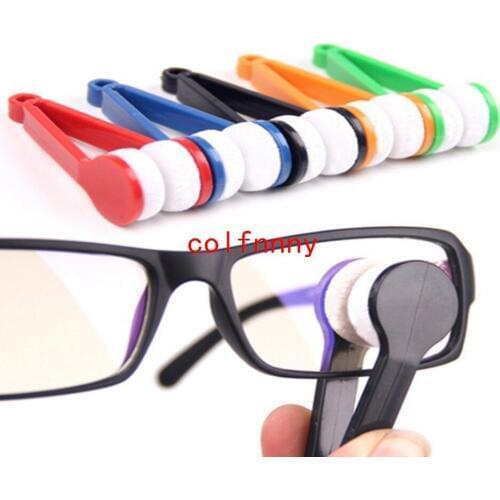 500pcs/lot Fast Shipping Fashion Hot Mini Sun Glasses Eyeglass Microfiber Brush Cleaner Home Office Easy