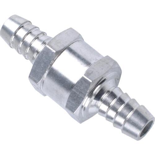 6mm Fuel 1 Way Valve Petrol Diesel Non Return Check Valve, With 2 X 10mm Hose Clamp