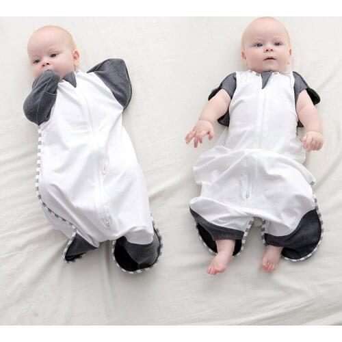 Baby Boys Girls Blanket Wrap Cotton Soft Baby Swaddle Sleeping Bag for 0-9 Months Newborns Baby Bedding Infant Receiving Blanket