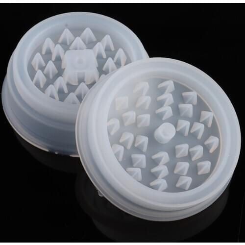 DIY Mini Smoke Grinder Silicone Mold Smoke Leaf Dry Flower Spice Crusher Mould Crystal Glass Drop Gel Resin Craft Work Supplies
