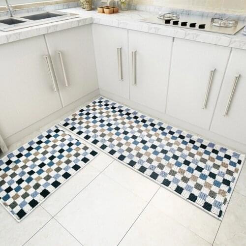 Long Kitchen Mat Bath Carpet Floor Mat Home Entrance Doormat Absorbent Bedroom Living Room Floor Mats Modern Kitchen Rug