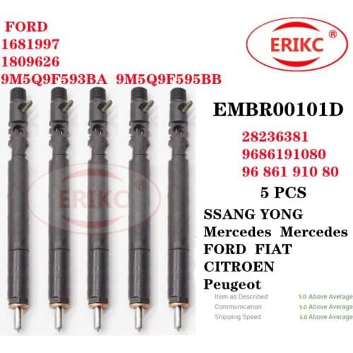 ERIKC 5 PCS EMBR00101D Calibration Pump Injector EMBR 001 01D OEM 28236381/9686191080 FOR SSANG YONG Mercedes