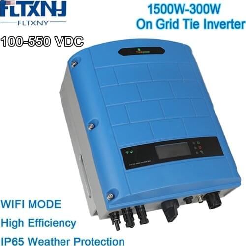 FLYT Wifi Mode Default Solar On Grid Tie Inverter 1500W 3000W 1.5KW 2.2KW 3KW with Input Single MPPT Waterproof IP65