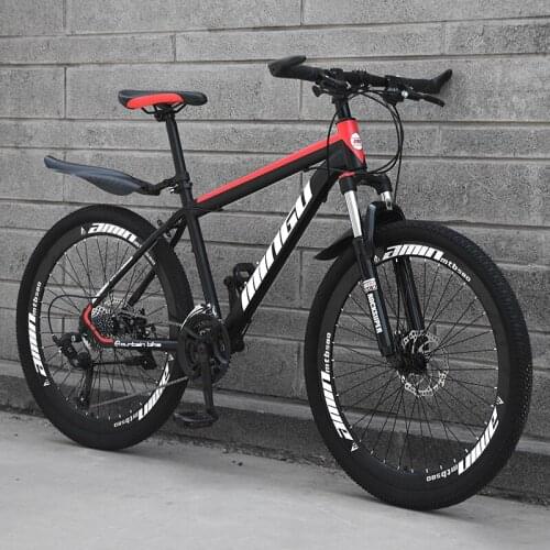 Mountain Bike Speed Off-road Double Disc Brakes Oil Brake Shock Absorber Road Racing Light Student Adult Sports Car