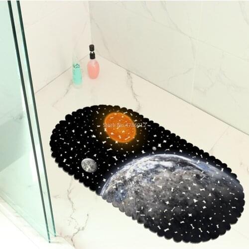 Celestial Planet Map Balcony Bathroom Mat Hydrophobic Anti-skid Door Mat Swimming Pool Public Place Non-slip Mat