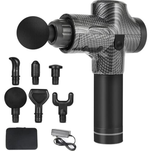 Muscle Massage Gun Sport Therapy Massager Body Relaxation Pain Relief Slimming Shaping Massag 6 Heads With Bag