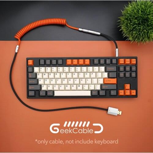 Geekcable Handmade Customized Mechanical Keyboard Cable For GMK Limited Carbon Keycap Multiple Interface Type-c Micro Mini USB