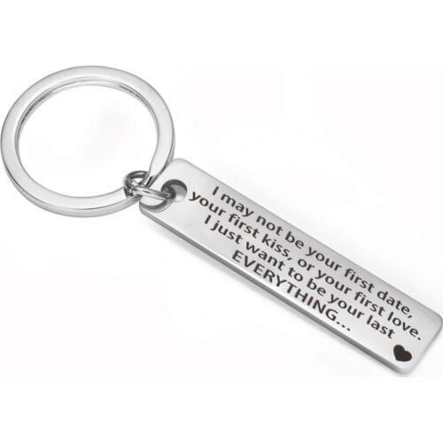 1 pcs Love Heart Metal Keychain Keyholder Engraved Letter Keyfob Keyring Porte Clef Bag Charm trinket Gift Jewelry assessories