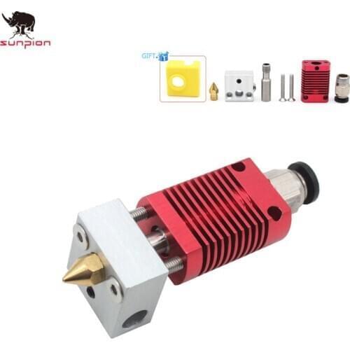 MK8 Assembled Extruder Hot End kit for Ender 3 CR10 printer 1.75mm 0.4mm Nozzle aluminum heating block 3d printer accessories