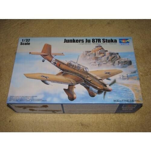 03216 1/32 Scale Junkers Ju 87R Stuka Bomber Warcraft Plane Model Trumpeter TH09064-SMT2