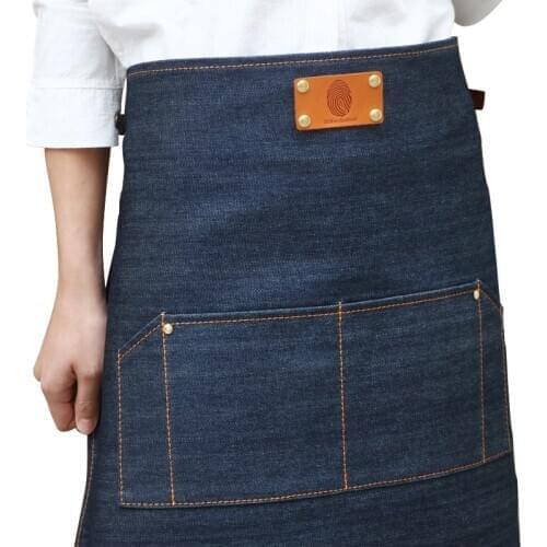 Fashion Canvas Denim Bust Skirt Studio Kitchen Cafe Restaurant Work Clothes Aprons