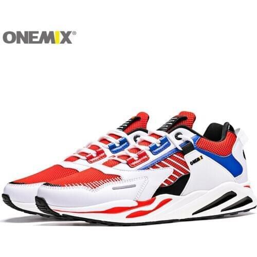 ONEMIX Men Running Shoes Outdoor Sneaker Man Walking Shoes Light Athletic Comfortable Tennis Shoes Breathable Increase Shoes