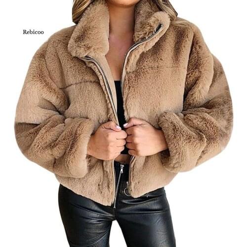 Autumn Winter Women Coat Fleece Jacket Sherpa Oversized Long Fluffy Warm Wear Female Y2K Women Overcoat Plus Size 5Xl