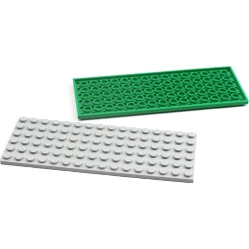 10 Pieces MOC Building Blocks Plate 6 X 16 Baseplate Parts 3027 Bricks Lovers Blocks Kids Educational Technical Building Toys