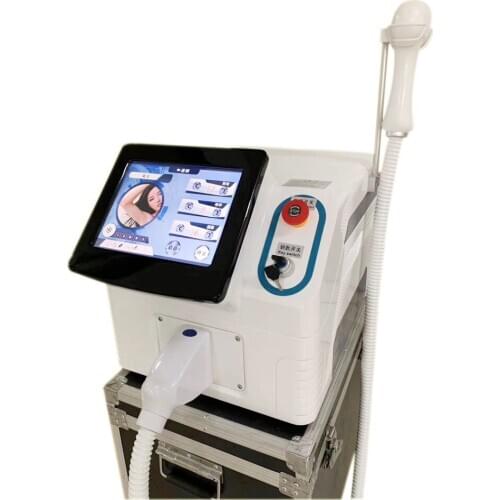 Portable 808nm diode laser fast skin rejuvenation hair removal painless high power cooling system beauty salon machine