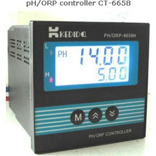 Industrial LED pH/ORP Controller 0.01 PH Meter 1mw ORP Redox Value Analyzer Detector 4-20mA Current Output Instrument Set