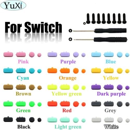 YuXi SL SR Trigger Buttons for Nintend Switch Joy-Con NS Key Button Replacement Repair Part & Screwdriver Tool Game Accessories