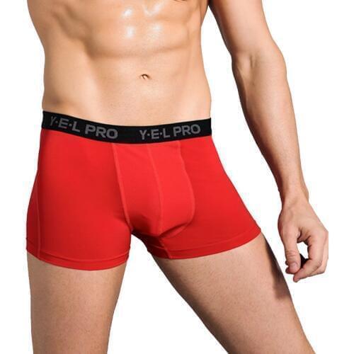 Sports Shorts Men Underwear Boxer Shorts Compression Underpants Quick Dry Trainning briefs men New 2020 Ice Silk Breathable Gym