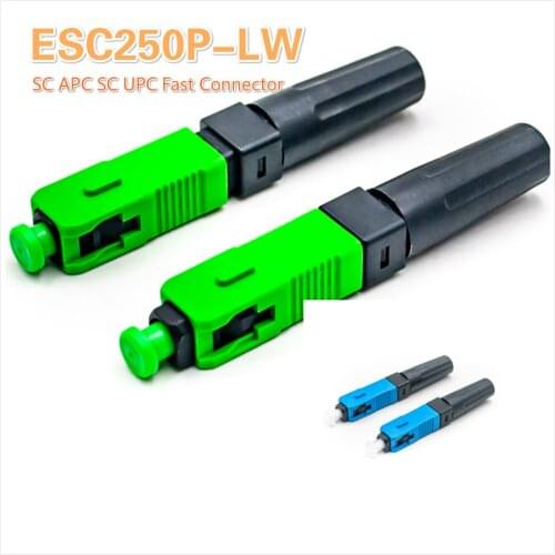 UNIKIT ESC250P-LW bellow0.3dB SC APC SC UPC Fiber Optic Connector-Fiber Pre-embedded NEW Model Fast Connector