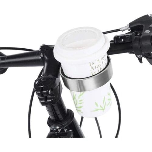Universal Bicycle Cup Holder Bike Drinks Water Cup Holder Handlebar Mount Non-slip liner Durable Aluminum Alloy