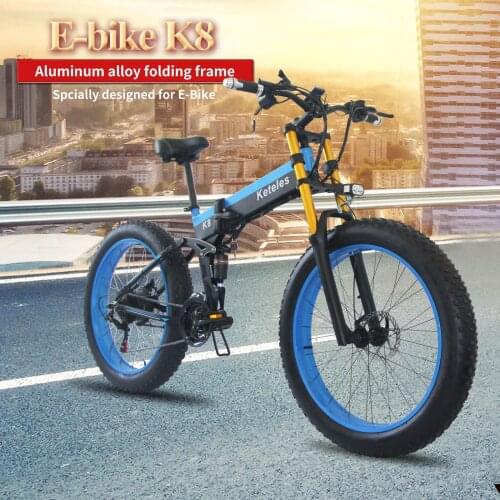 350W Electric Bike 10AH Lithium Battery Foldable E-bike Mountain Bicycles For Men Folding Ebike 26" Beach Cruiser Bike