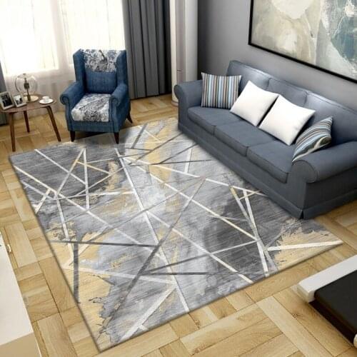 High Quality Modern Minimalist Abstract Tapetes De Sala Geometric Carpet Living Room Sofa Rectangular Printing Customization