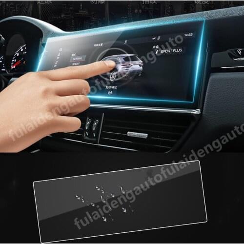 For Porsche Cayenne 2018-2019 GPS Navigation Tempered Glass Screen Protector Film Cover trim Car Accessories