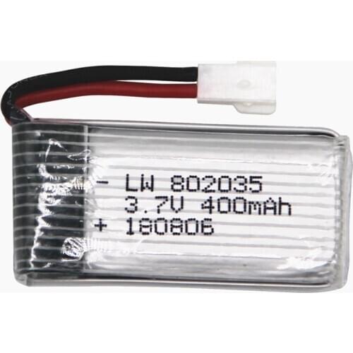 1Pcs 3.7V 400mAh 30C Lipo Battery for X4 H107 H31 KY101 E33C E33 U816A V252 H6C RC Quadcopter Drones Spare Part