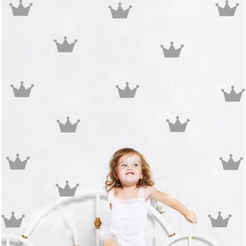 15PCS/lot DIY Cartoon Little Crown Wall Sticker Kids Rooms Decoration Wall Stickers Home Decor Wall Decal Poster Wallpaper Mural