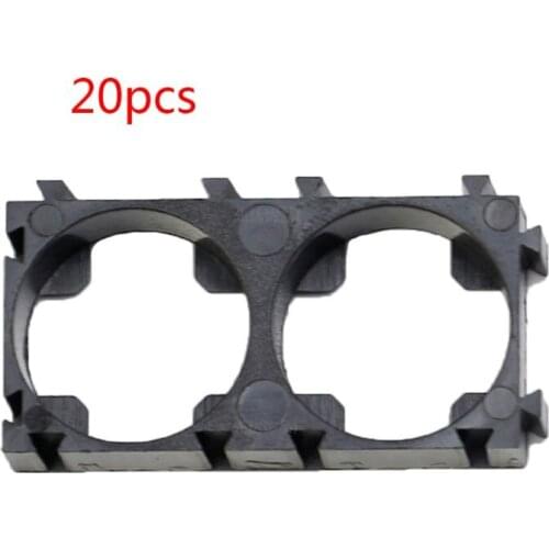 20PCS 1x2 Battery Holder Bracket Safety Plastic Cell Brackets for 21700 Battery