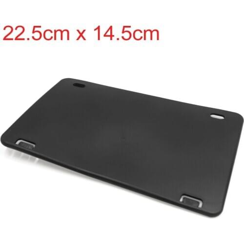 22.5cm x 14.5cm Black Plastic Motorcycle Rear License Plate Bracket Frame