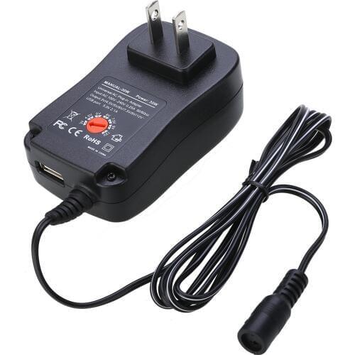 3V/4.5V/5V/6V/7.5V/9V/12V AC DC Adjustable Multi Voltage Power Supply Adapter Switching Power Adapters