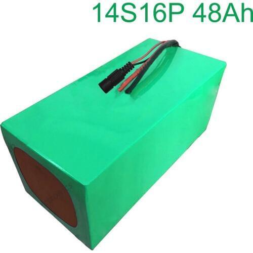 52V 48Ah 14S16P 18650 Li-ion Battery electric two Three wheeled motorcycle bicycle 280*170*140mm
