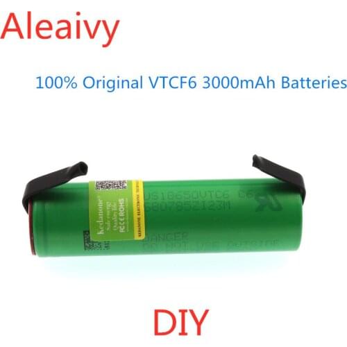 VTC6 18650 3000mAh Battery 3.7V 30A High Discharge 18650 Rechargeable Batteries for US18650VTC6 Flashlight Tools Battery