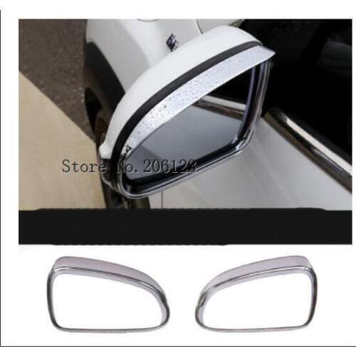 Accessories Exterior For Cars Chrome Side Mirror Visor Cover Trim Molding For Hyundai Kona Encino Kauai SUV 2017 2018 2019 2020