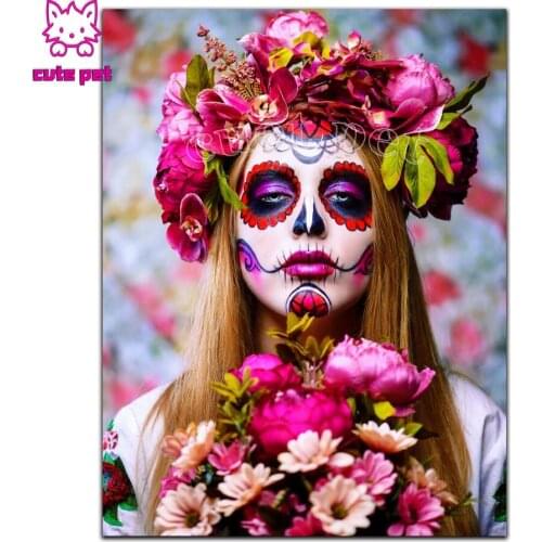 5d Diy diamond painting Halloween gift wreaths women Cross Stitch full square drill diamond embroidery rhinestone diamond mosaic