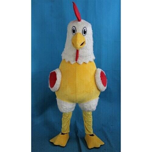 Halloween White Rooster Mascot Costume Animal Cosplay Party Game Fancy Dress Carnival Advertising Parade Thanksgiving Party Suit