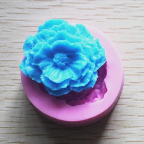 Big flower silicone fondant cake molds soap chocolate mould for the kitchen baking Sugarcraft FM061