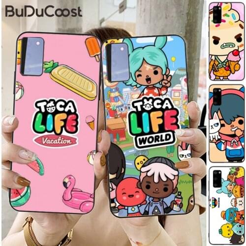 Toca Boca Toca Life World game Phone Cases for Samsung S20 plus Ultra S6 S7 edge S8 S9 plus S10-5G lite 2020 S10E