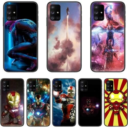 Captain America Marvels Avengers Phone Case Hull For Samsung Galaxy A 50 51 20 71 70 40 30 10 80 E 5G S Black Shell Art Cell Co