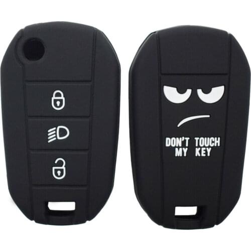 3 Button Silicone Car Remote Key Shell Cover For Peugeot 208 308 3008 408 508 For Citroen C3 C5 C6 C8 Picasso Xsara