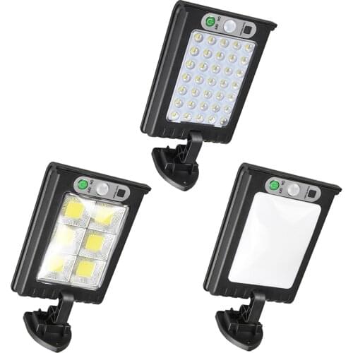COB Solar led Street Lights Outdoor Security Light Wall Lamp Waterproof Motion Sensor Lamp Garden Balcony Park Lighting