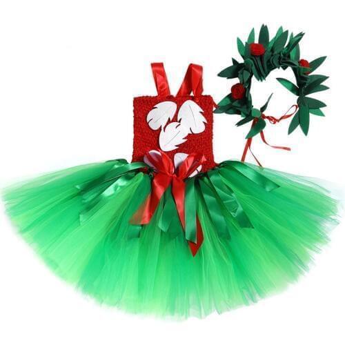 Baby Girls Birthday Party Dresses With Headband Satin Top Cartoon Mouse Pattern For Kids Tulle Costumes Clothing