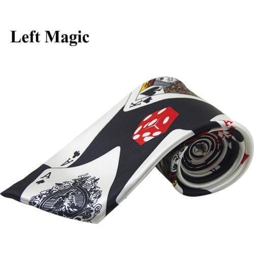 MagicianS Tie ( Card And Dollar ) Magic Tricks Neck Tie Magic Trick Clown Joke Gag Men Magician Clothes Accessories