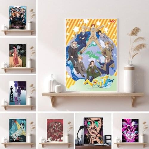 Canvas Pictures Home Anime Japan Future Diary Fight Boy Decoration Modern Paintings Wall Art Prints Poster Modular Living Room