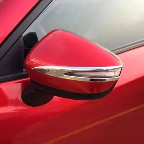 Chrome Side Mirror Cover For Mazda CX-3 2016 2017 2018 2019 Rearview Decoration Molding