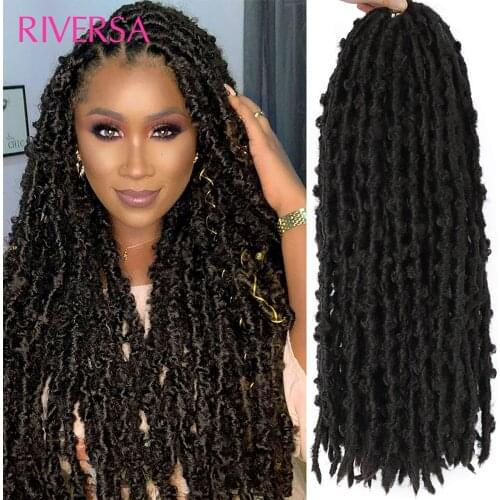 Synthetic Hair Butterfly Locs Crochet Hair New Styles Pre Twisted Distressed Crochet Braids Faux Locs Butterfly Crochet Braid 4